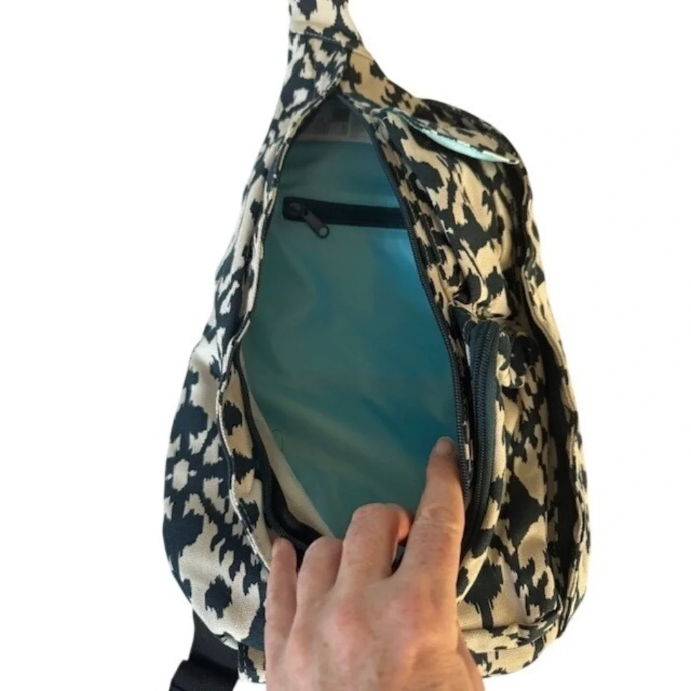 NWOT KAVU Sling‎ Backpack Bag Ikat Pattern Adjustable Strap Outdoor Casual